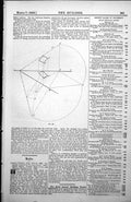 Antique Print Descriptive Geometry Diagram Plane Trace Rotation Square 1885