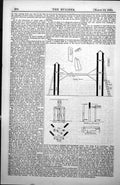 Old Print Diagrams Flying Shore Between Houses Needle In Angle Plans 1885 19th