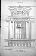 Old Prize Design Details Principal Room Ja Campbell Arch Column 1885 Victorian