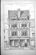 Old Print Shop Gun Street Reading W Ravenscroft Architect Elevation 1885 19th