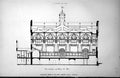 Old Selected Design New Vestry Hall Chelsea Section On Line C-D 1885 Victorian
