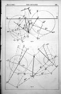 Antique Print Descriptive Geometry Complex Figures Lacking Description 1885