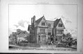 Antique Old Print House At Gainsborough Gardens Hampstead Hs Legg Arch. 1885