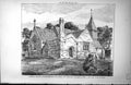 Antique Print Alfrick Church Worcestershire Enlarged Restored Exterior 1885