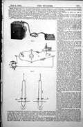 Old Antique Print Testing Equipment Galvanometer House Linkages Plan 1885 19th
