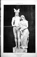 Antique Print Sculpture At Paris Salon Bapteme Gaulois M Oge Sculptor 1885 19th