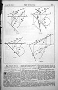 Old Antique Print Descriptive Geometry Diagrams Cones And Cylinders 1885 19th
