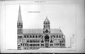 Old Exterior View Liverpool Cathedral Competition Design J Brooks 1886 19th