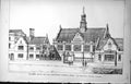 Old Print Accepted Design Cheltenham Grammar School Henry Hall Arch 1886 19th