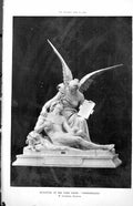 Old Print Sculpture Paris Salon L'Immortalite M Longepied Sculptor 1886 19th