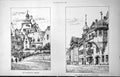 Old Antique Print Rathaus Limburg Three Crowns Wurzburg Exteriors 1886 19th