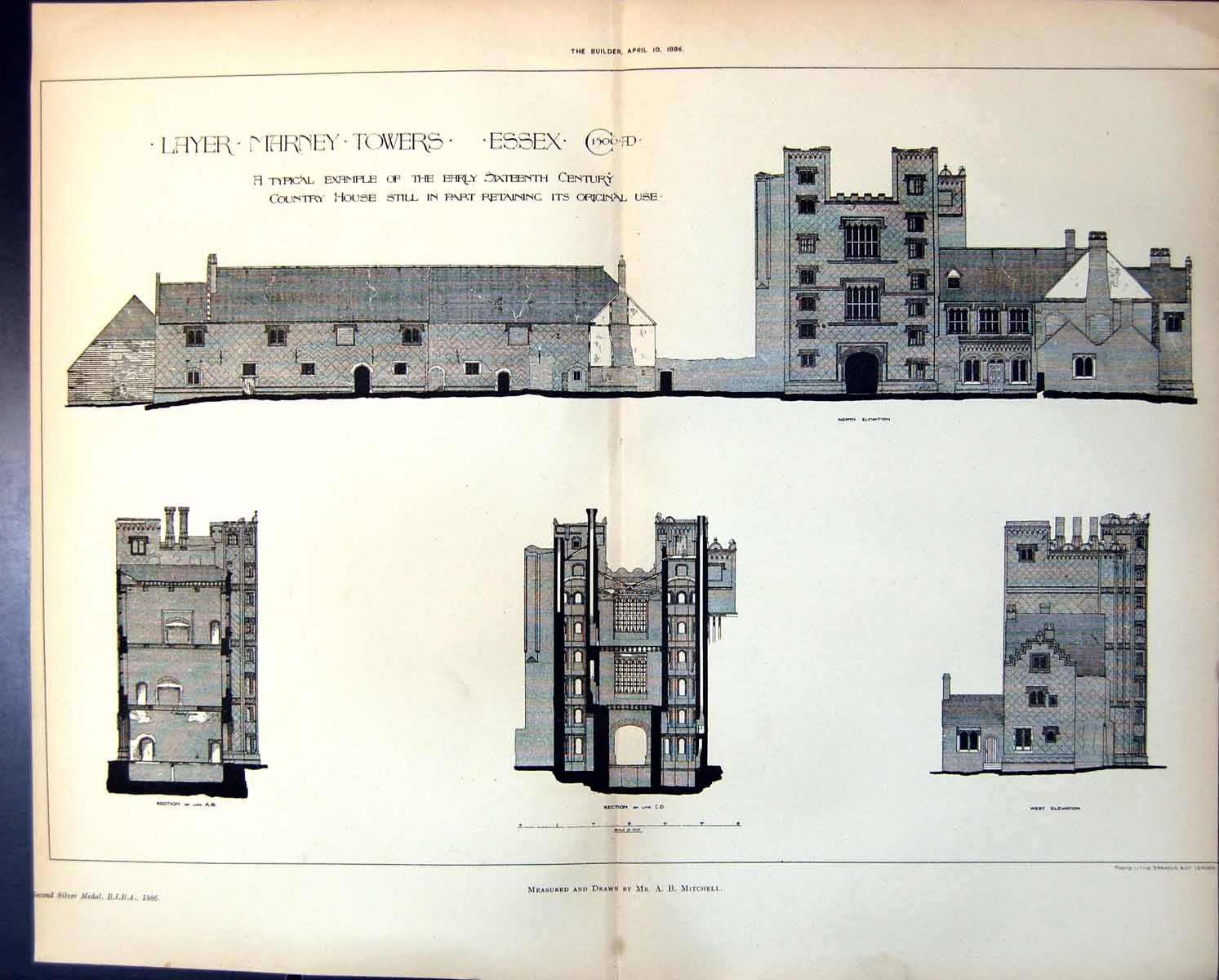 Old Layer Marney Towers Essex 1506 Country House A B Mitchell 1886 11