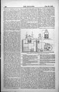 Old Print Sketch Patent Vacuum Pump Ice Machine Cylinders Tank Pipe 1886 19th