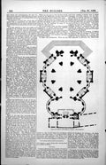 Original Old Antique Print Plan S Maria Della Salute Venice Shape Longheno 1886