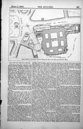 Print Royal Institute Architects Plan Treating Site War Admiralty Offices1886