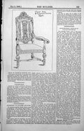 Old Print Chair St Nicholas Church Rye Renaissance Elegance Richness 1886 19th