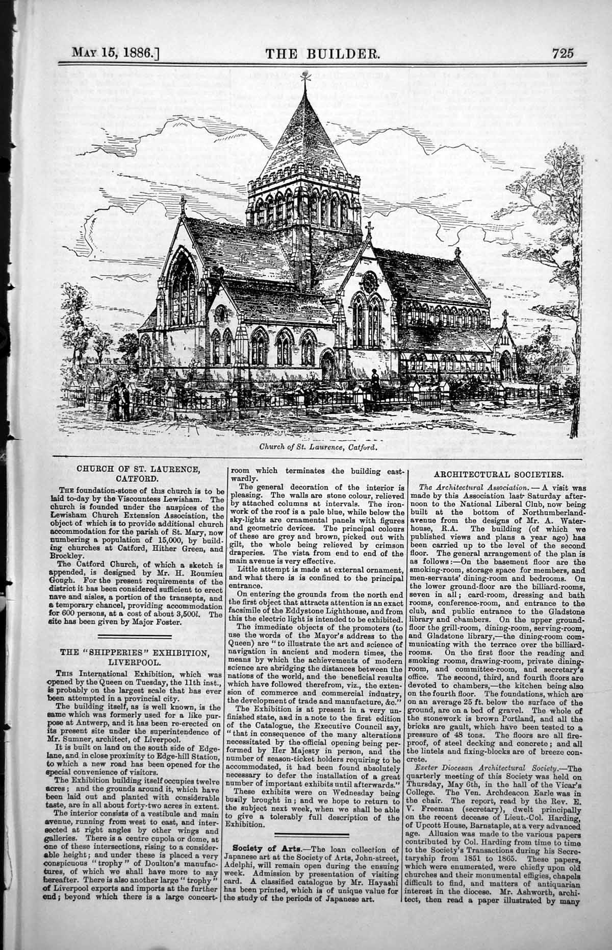 Old Church St Laurence Catford Viscountess Lewisham Roumieu Gough1886 Victorian