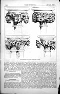Old Capitals Wall Arcade Angel Choir Lincoln Cathedral W Bidlake 1886 Victorian