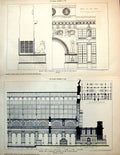 Old South Transept Westminster Abbey Triforium South Wall Plan 1884Victorian