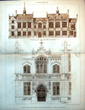 Antique Print Business Premises Oxford Street W Chatfield Clarke Arch 1884