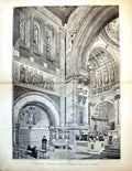 Old Print Bury St Edmunds Pakenham Hall Stanningfield Church Hengrave Hall1884