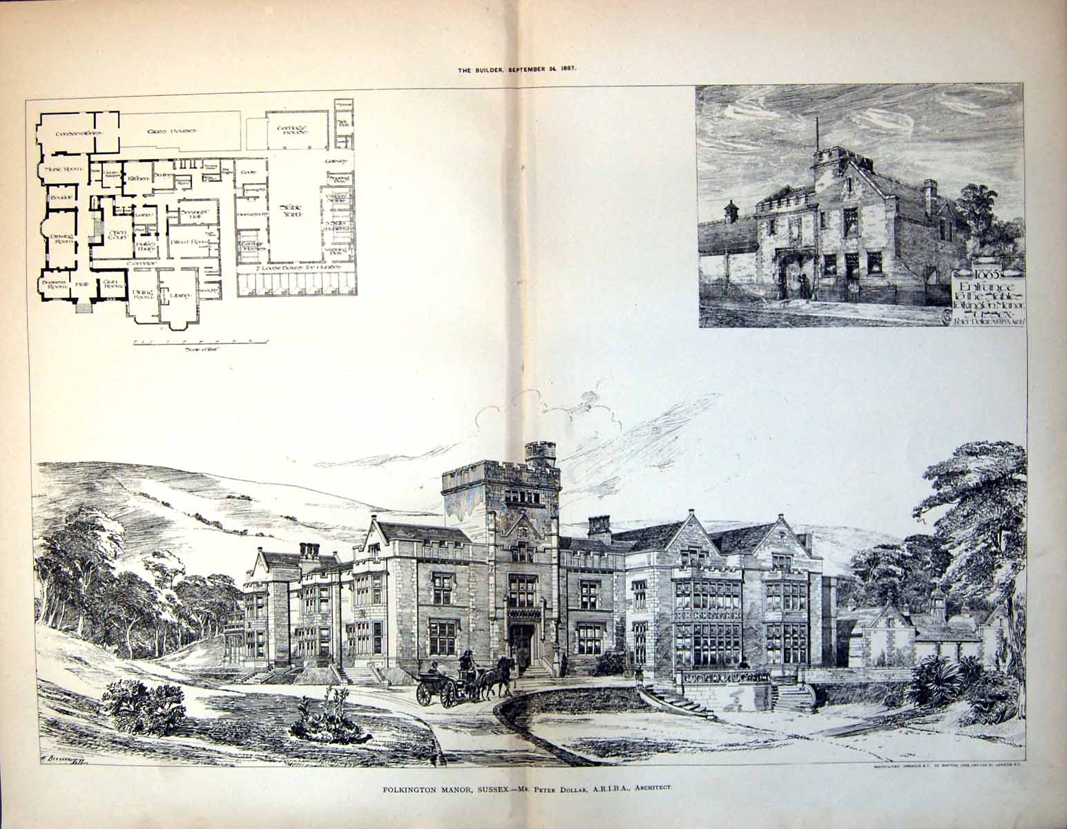Old Proposed New Admiralty War Office E Robson Ground Floor Plan 1884 19th
