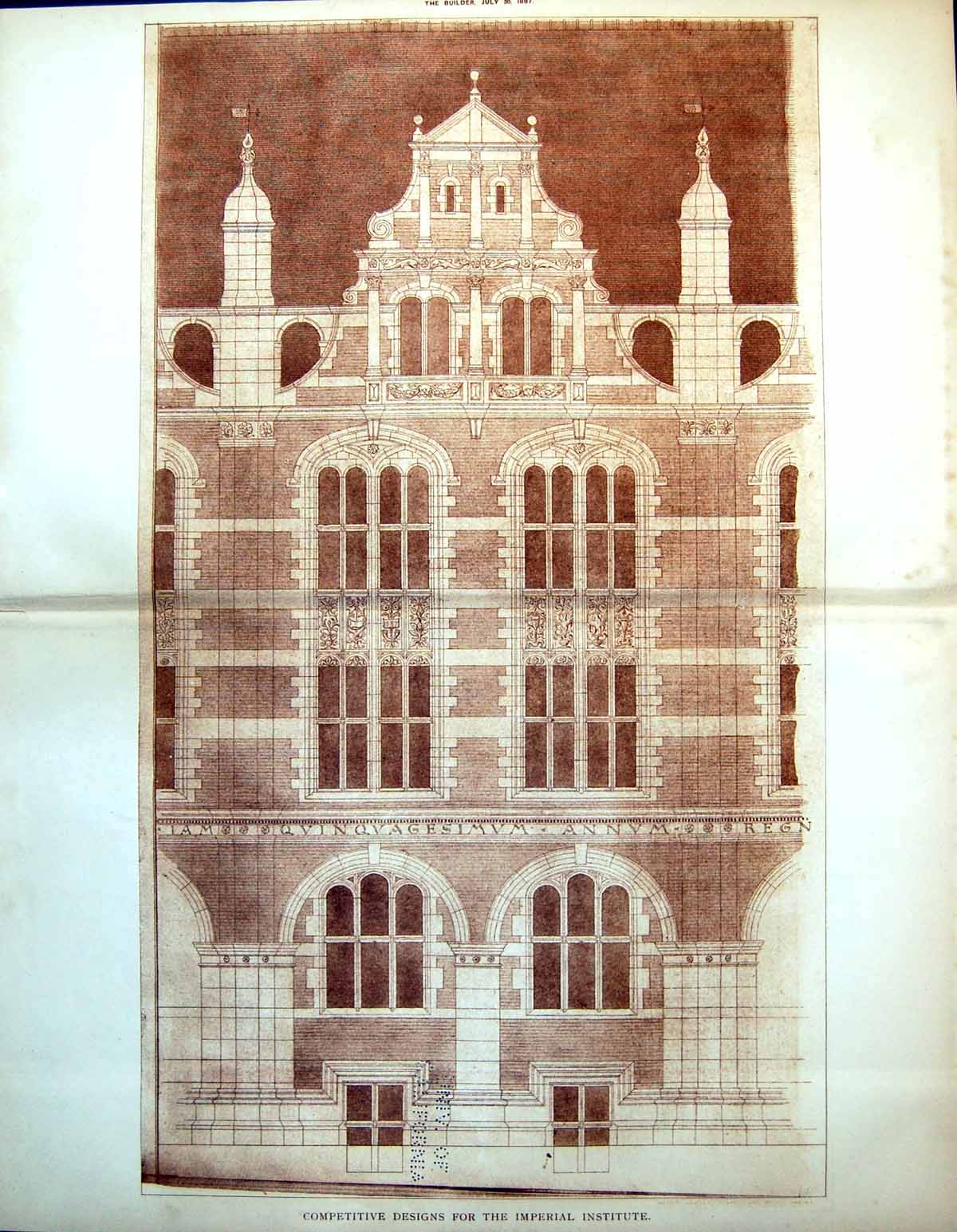 Old Preston Tower East Lothian Parapet Corbels 15Th Century W Lyon 1888