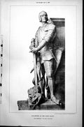 Old Antique Print Sculpture Paris Salon Le Courage M Chapu Sculptor 1887 19th