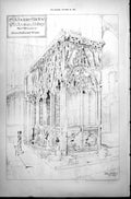 Old St Albans Shrine St Albans Abbey Hertfordshire South East View 1887 19th