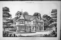 Antique Print Large House Horehamhurst Sussex H P Monckton Architect 1887 19th