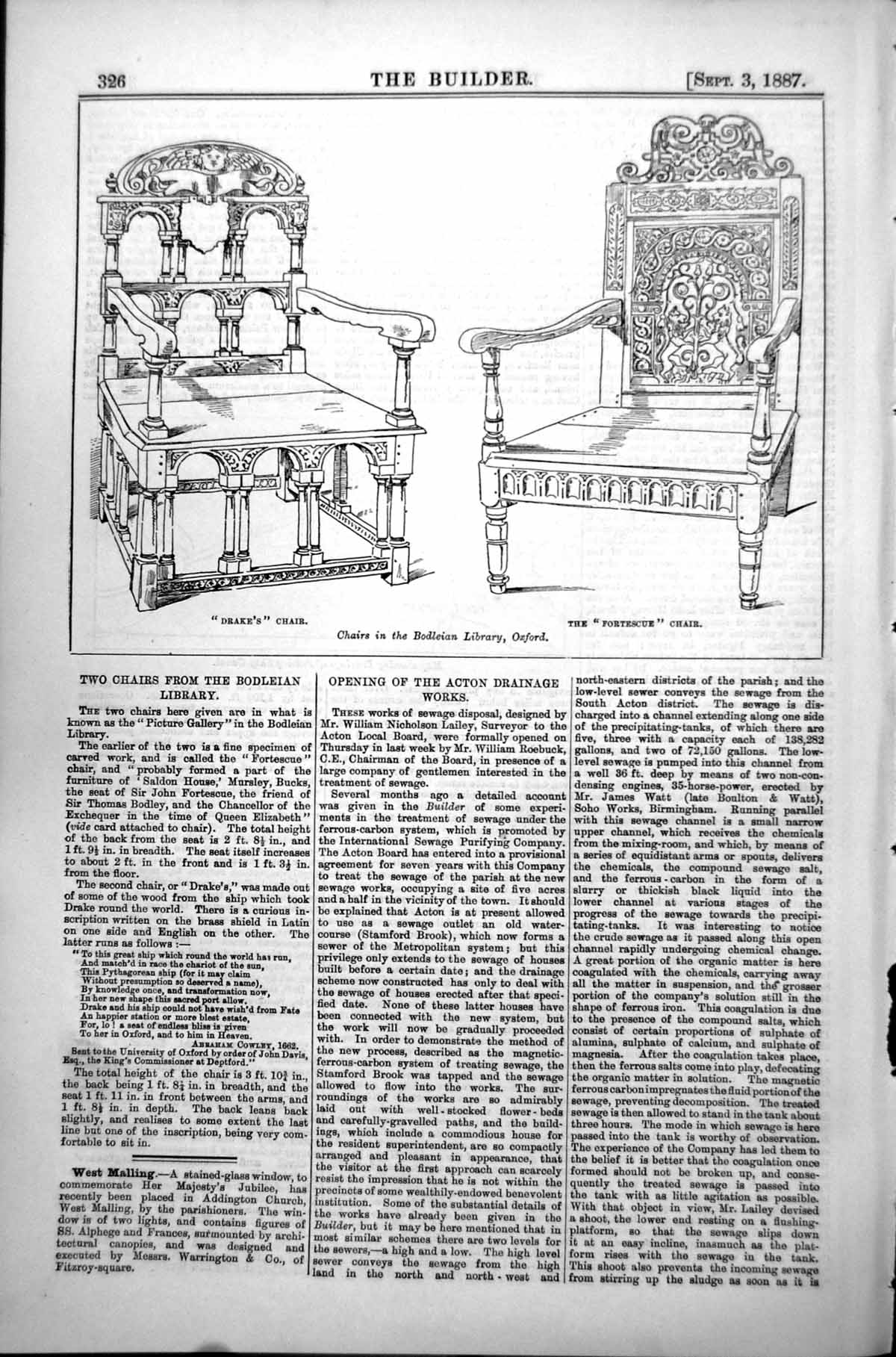 Old Chairs Bodleian Library Oxford Drakes Chair Fortescue Chair 1887 Victorian