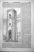 Old Print Tower North Walsham South Repps Tower Side Buttress Chair 1887 19th