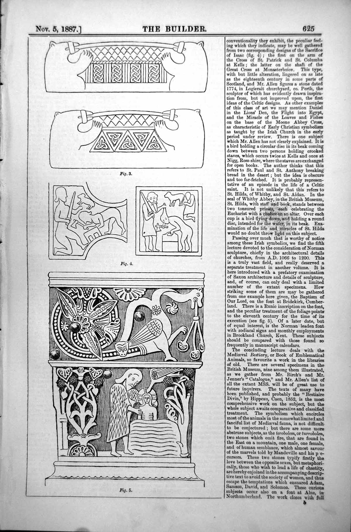 Old Cross St Patrick St Columba Kells Great Cross Monasterboice 1887 Victorian
