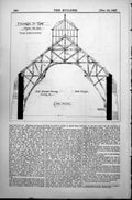 Old Design RoSpan Cross Section Half Principal Showing Vaulting 1887 Victorian