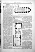 Old Plan St Chads College Chapel Denstone Bank Bishops Stortford 1888 Victorian