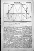 Antique Old Print Forth Bridge Works Present Stage Work Queensferry Pier 1888