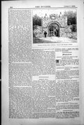 Original Old Antique Print Gateway Hall Bidston Cheshire Francis Holme 1888