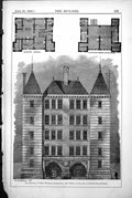 Old Print Plan New Infirmary St Giles Workhouse Endell St Pite & Pite Arch 1888
