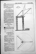 Antique Old Print Hydraulic Derrick Crane Mowlem Co Used Parliament St 1888