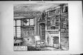 Antique Old Print Library St John Brenon Fireplace W Stirling Architect 1888