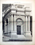 Old Thiers Monument Cemetery Pere Lachaise Paris M Aldrophe Arch 1888 19th