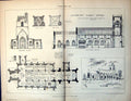 Old Plan Dennington Church Suffolk Transverse Section Percy Adams 1888 19th