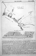 Antique Print Plan Remains Ancient Antium Roman Campagna Neros Harbour 1889