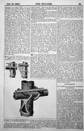 Antique Print Iron Saddle Arm Used Germany Fixing Cross Poles Scaffing 1889