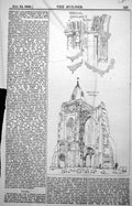 Old Whaplode Chancel Crowland Abbey Almshouses Castle Rising1889Damaged 19th