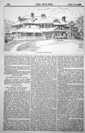 Old American Country House Brick Shingles R Robertson Architect 1889 Victorian