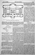 Original Old Antique Print Imperial Palace Strasburg Plan Principal Floor 1889