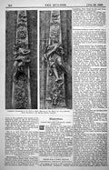 Old Sculptural Decoration Piers Main Entrance Palais Arts Liberaux 1889 19th