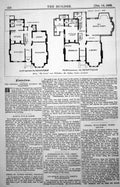 Old Plans House Limes Willesden Showing Alterations S Vacher Arch 1889 19th