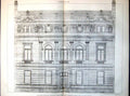 Old Print Plan Gloucester Municipal Buildings G Hunt Arch Elevation Front 1889